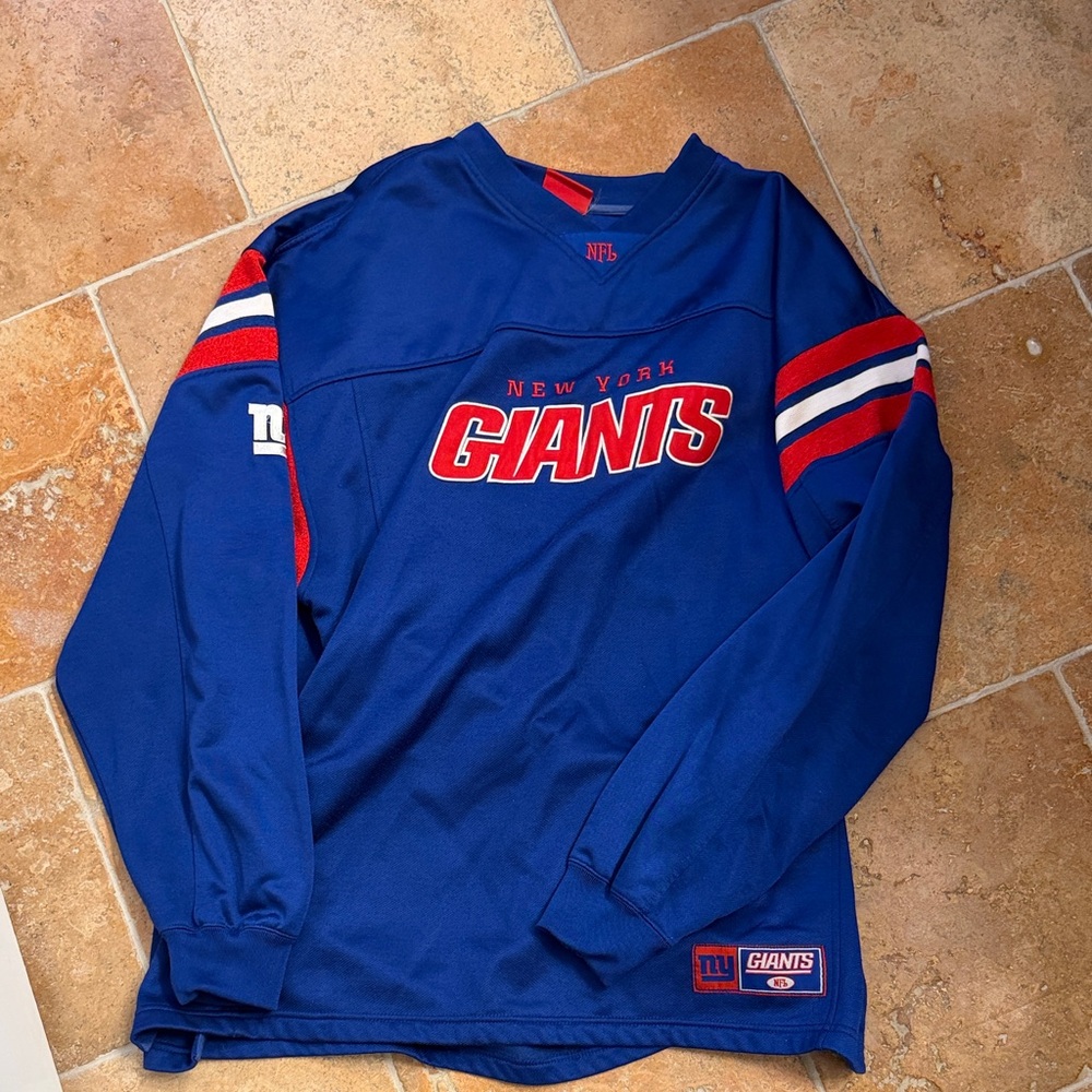 NFL New York Giants Royal Blue Pullover with Red & White Accents